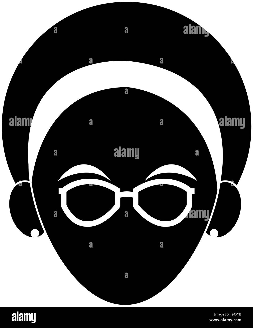 young woman wearing sunglasses icon image Stock Vector Image & Art Alamy