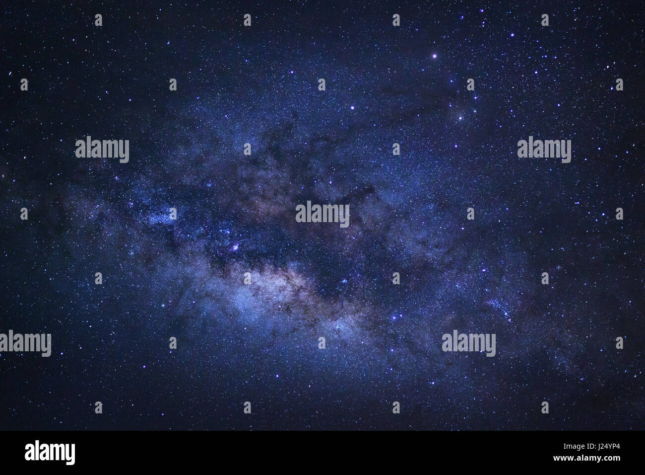 Close-up of Milky way galaxy with stars and space dust in the universe ...