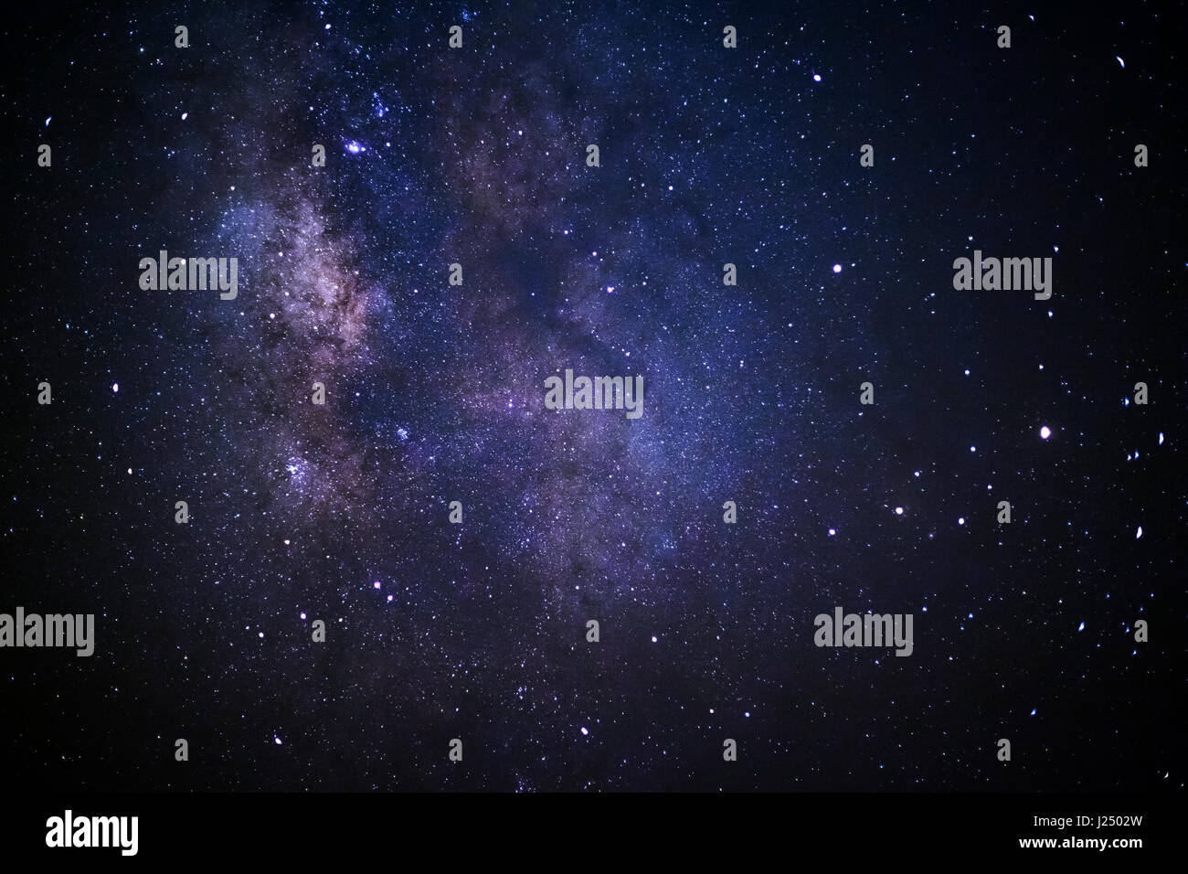 Close-up of Milky way galaxy with stars and space dust in the universe ...