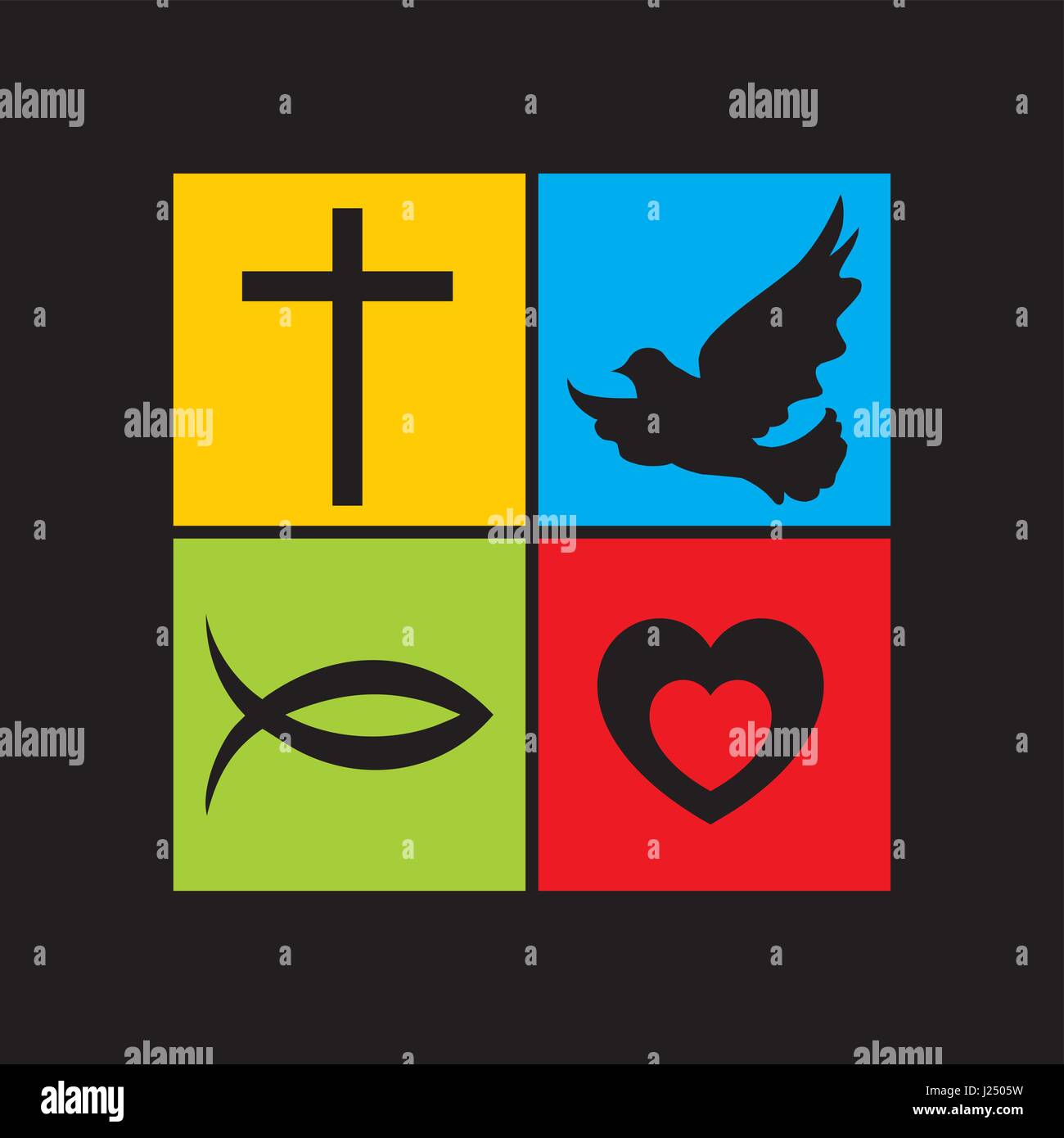 Logo of the church. Christian and Biblical Symbols Stock Vector Image & Art - Alamy