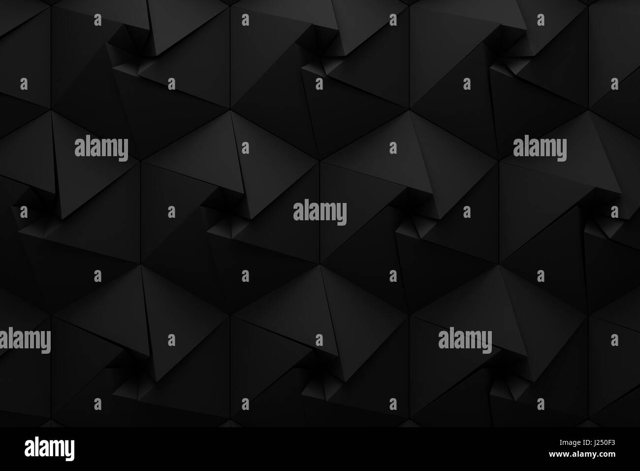 abstract black hexagon aperture blade technology background 3d render ...