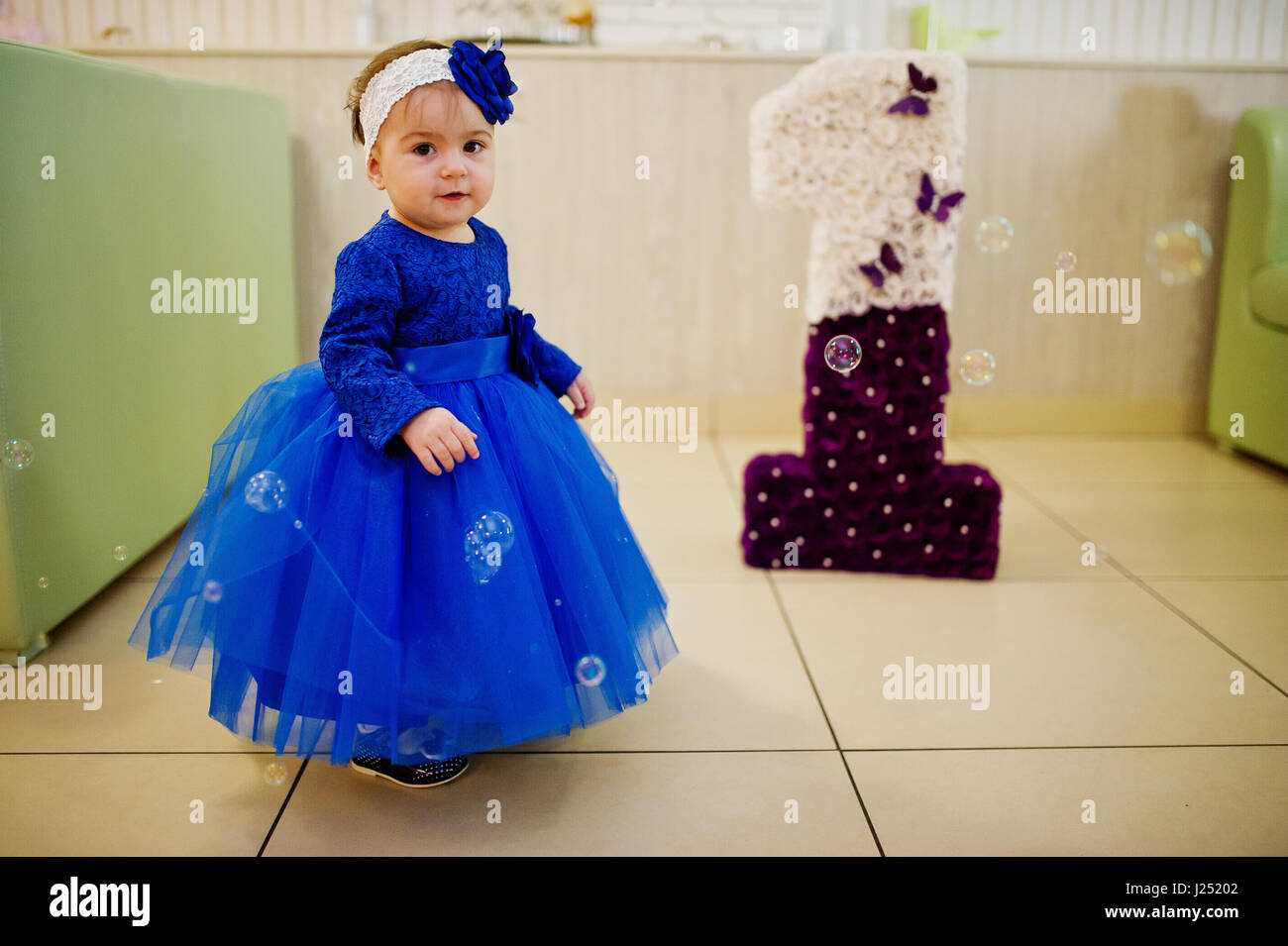 blue dress baby girl