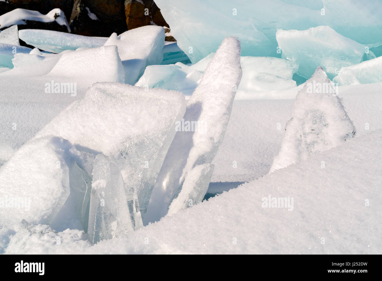Snow Ice Blocks View ice blocks cover hi-res stock photography and images - Alamy