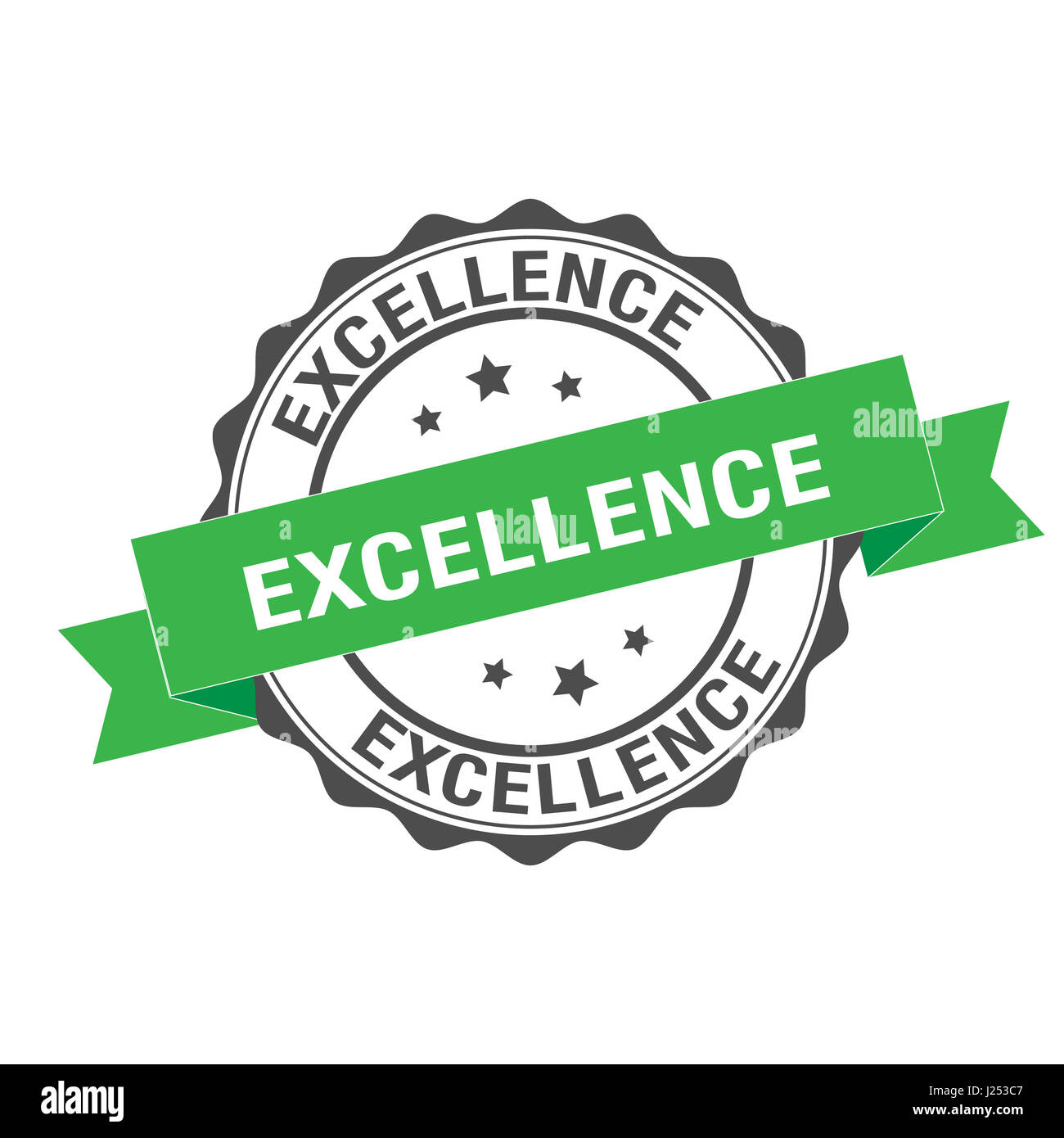 Excellence stamp illustration Stock Photo