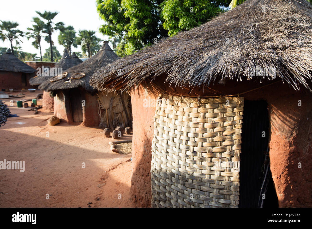 typical houses in village in Burkina Faso Stock Photo Alamy