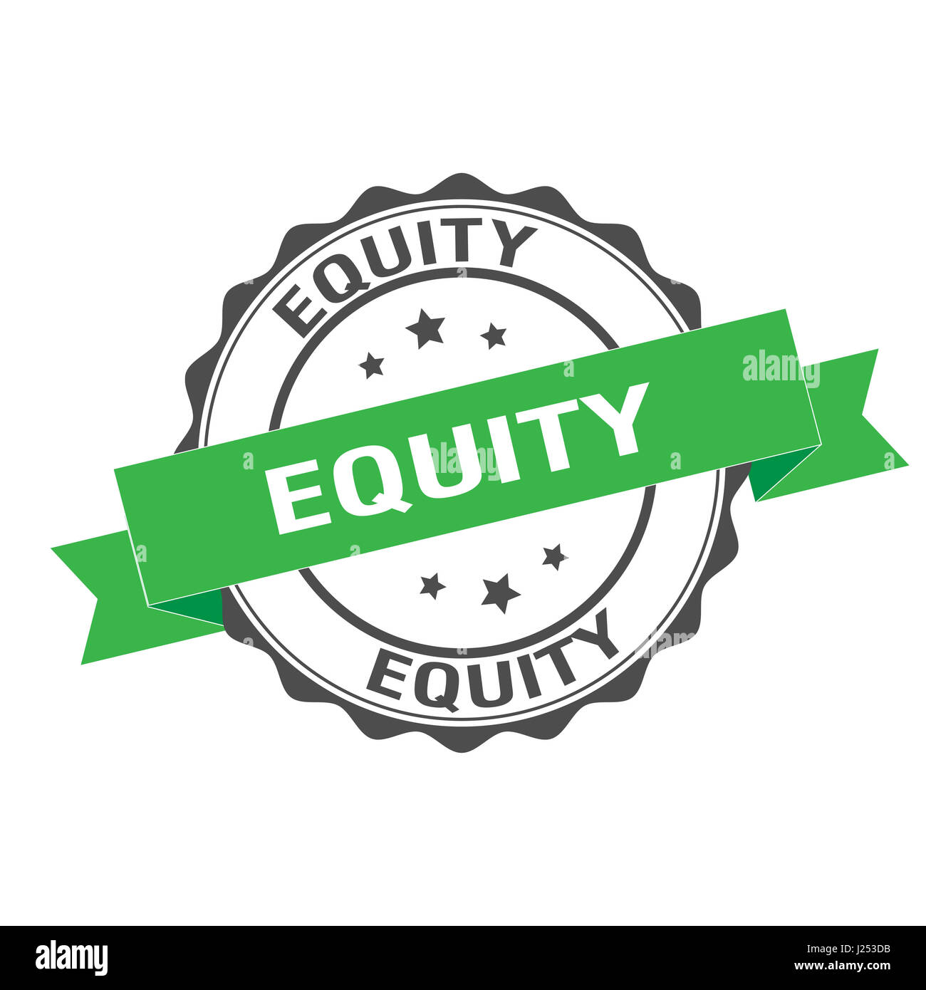 Equity stamp illustration Stock Photo