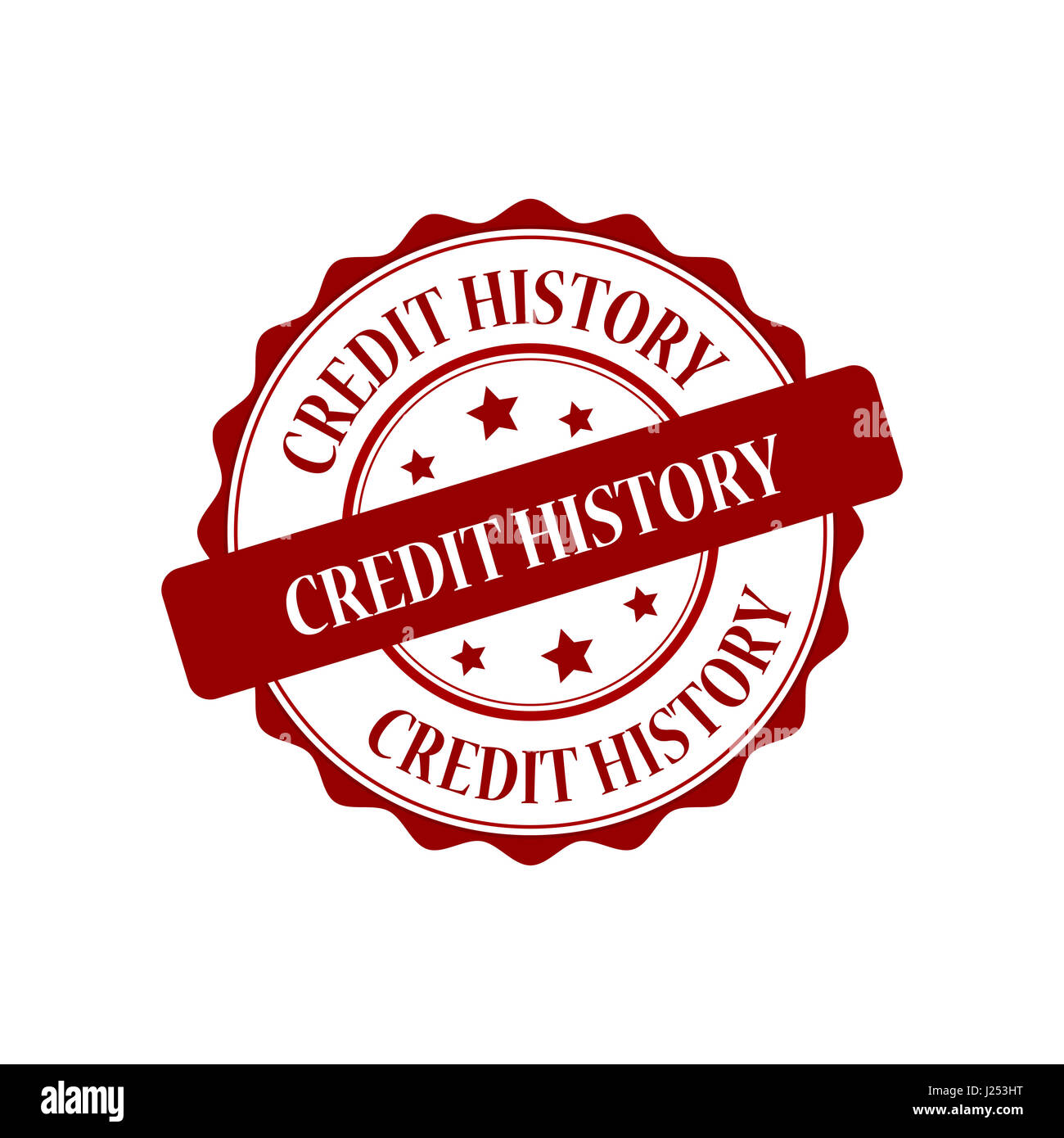 Credit history stamp illustration Stock Photo