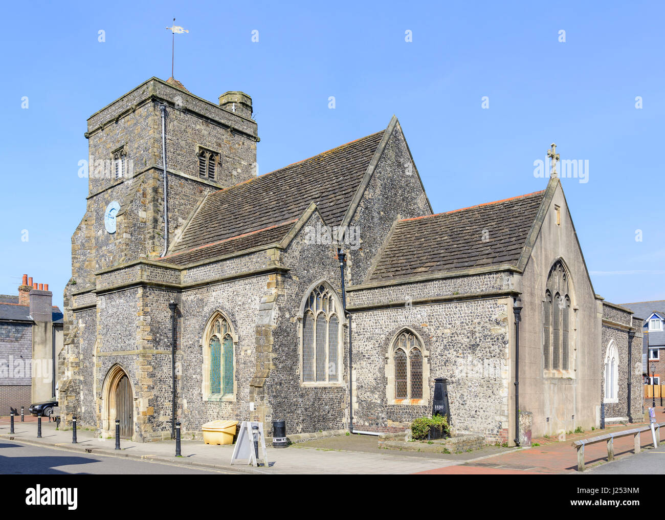 Anglican Parish Church of St Thomas à Becket in Lewes, East Sussex, England, UK. Stock Photo