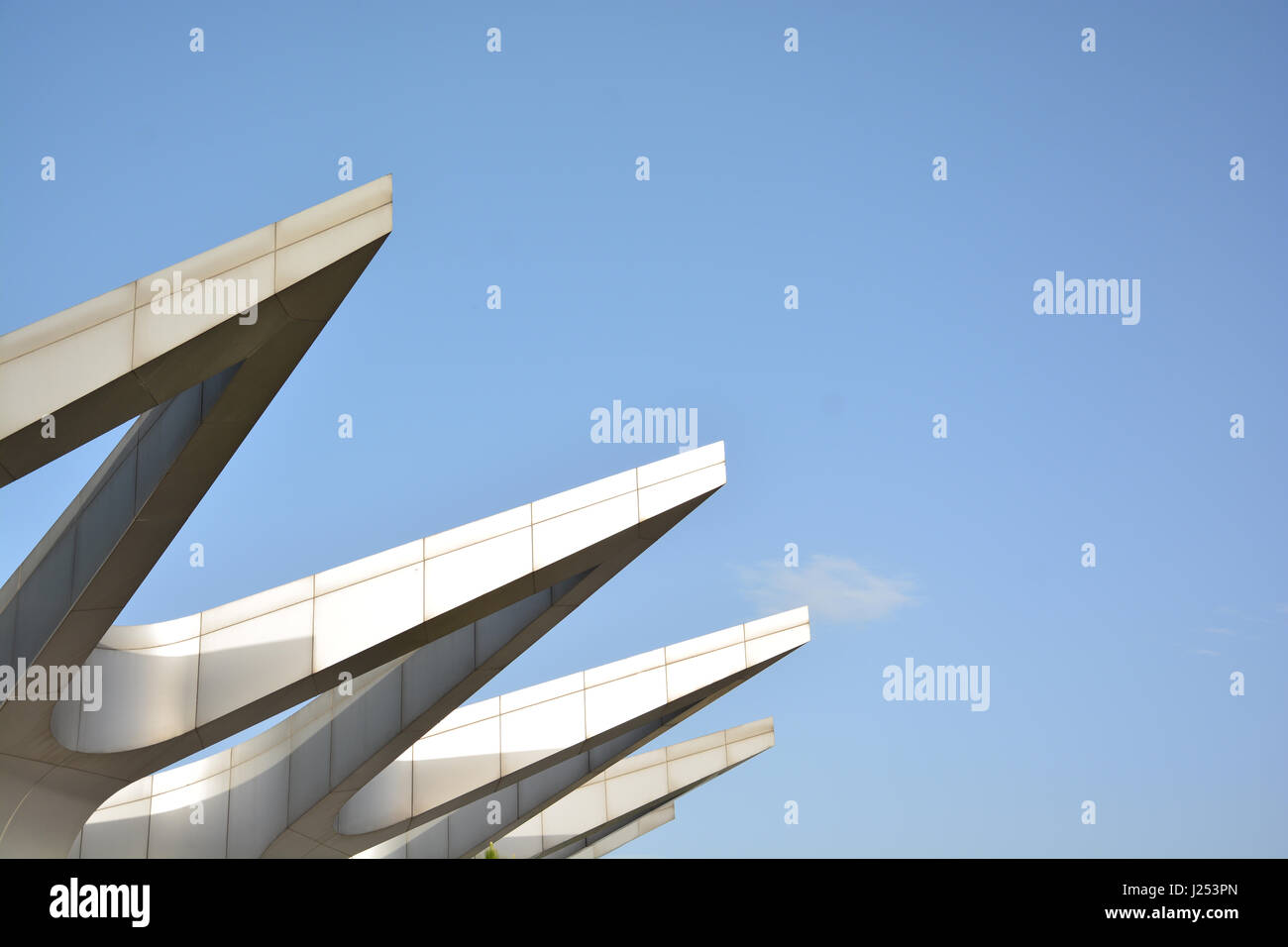 a sharp pointed building in Tehran Stock Photo