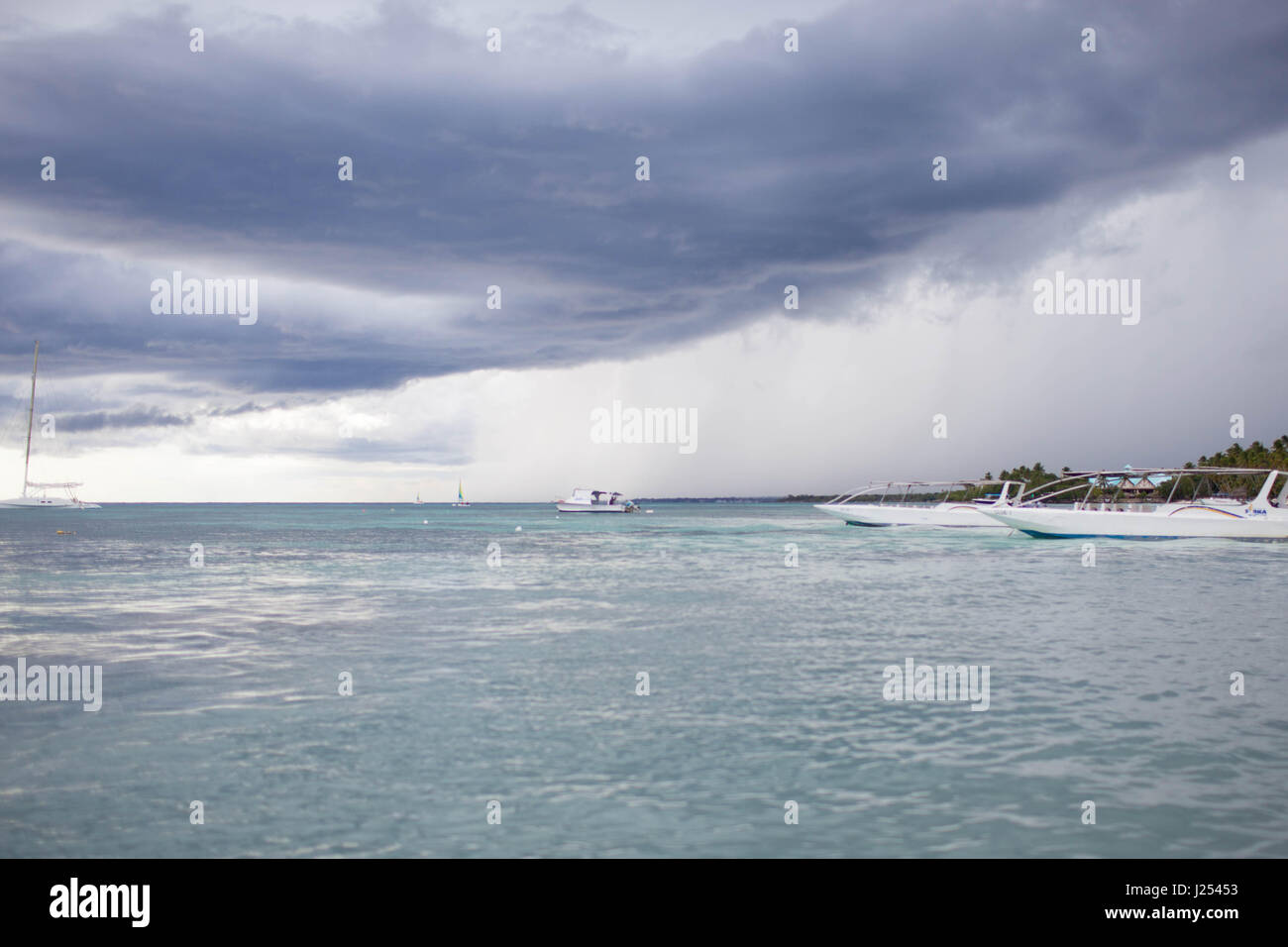 rainy cloudy day in the Dominican