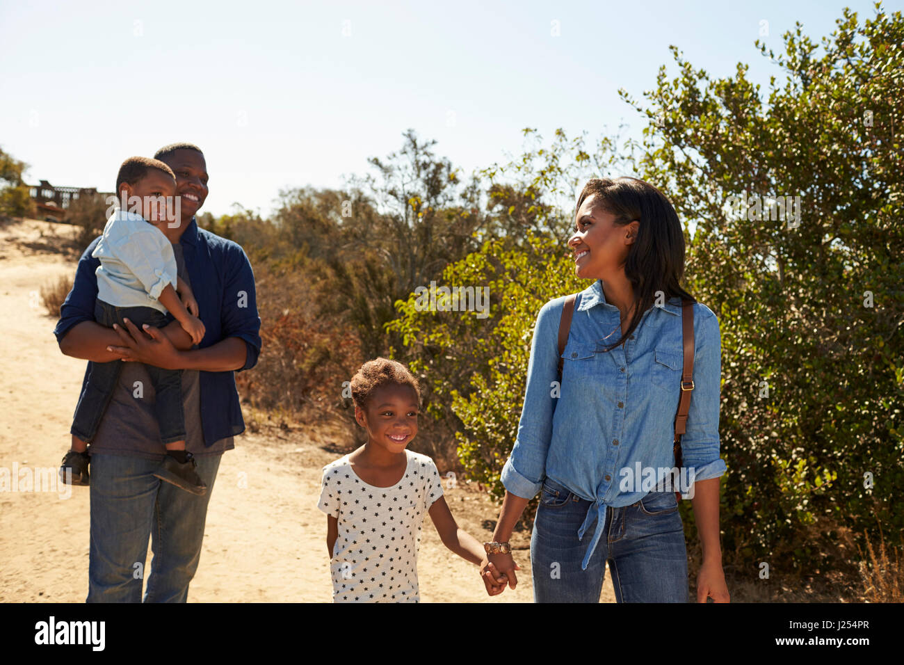 Walking track children hi-res stock photography and images - Alamy