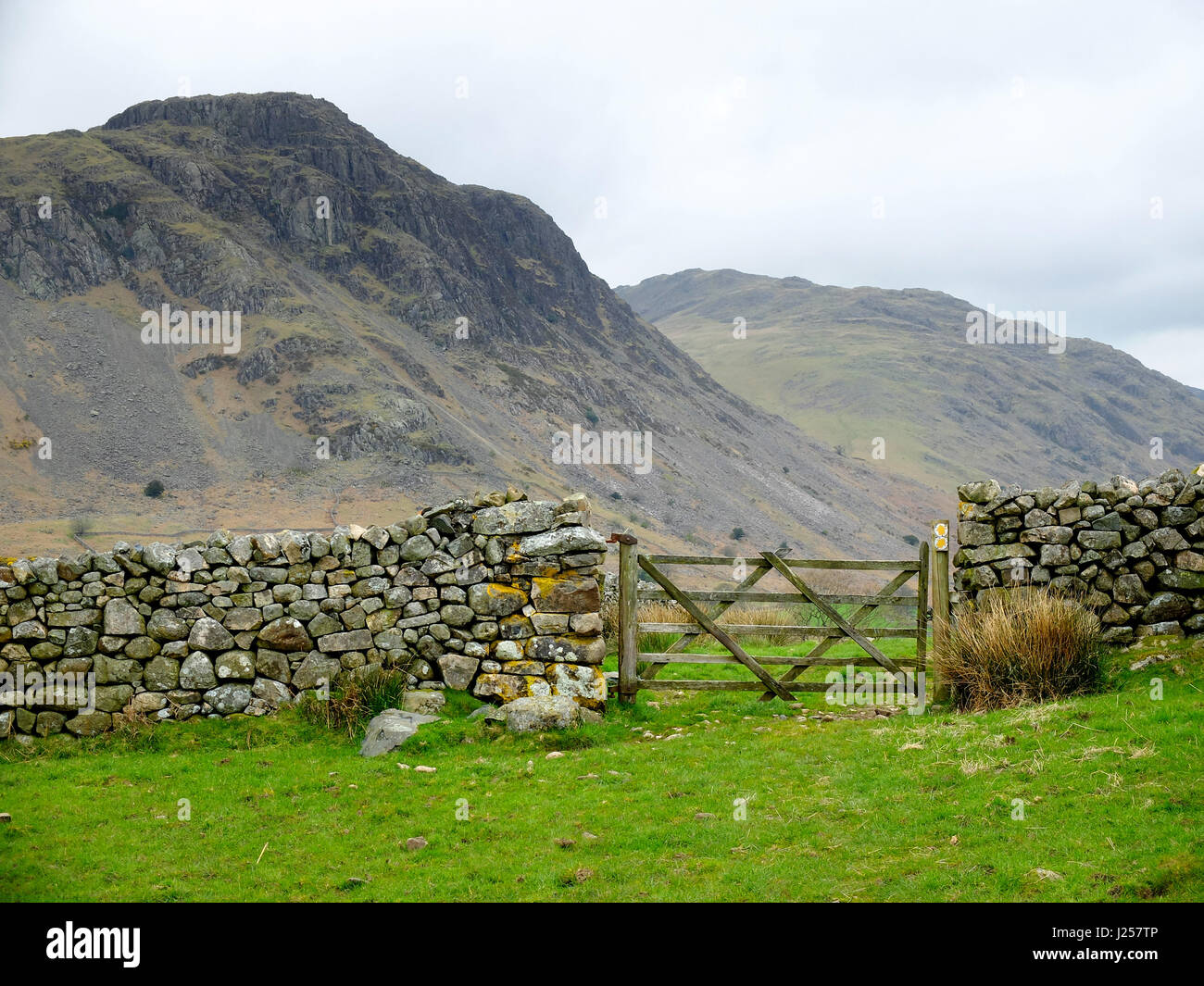 Wastdale in the English Lake District. Stock Photo