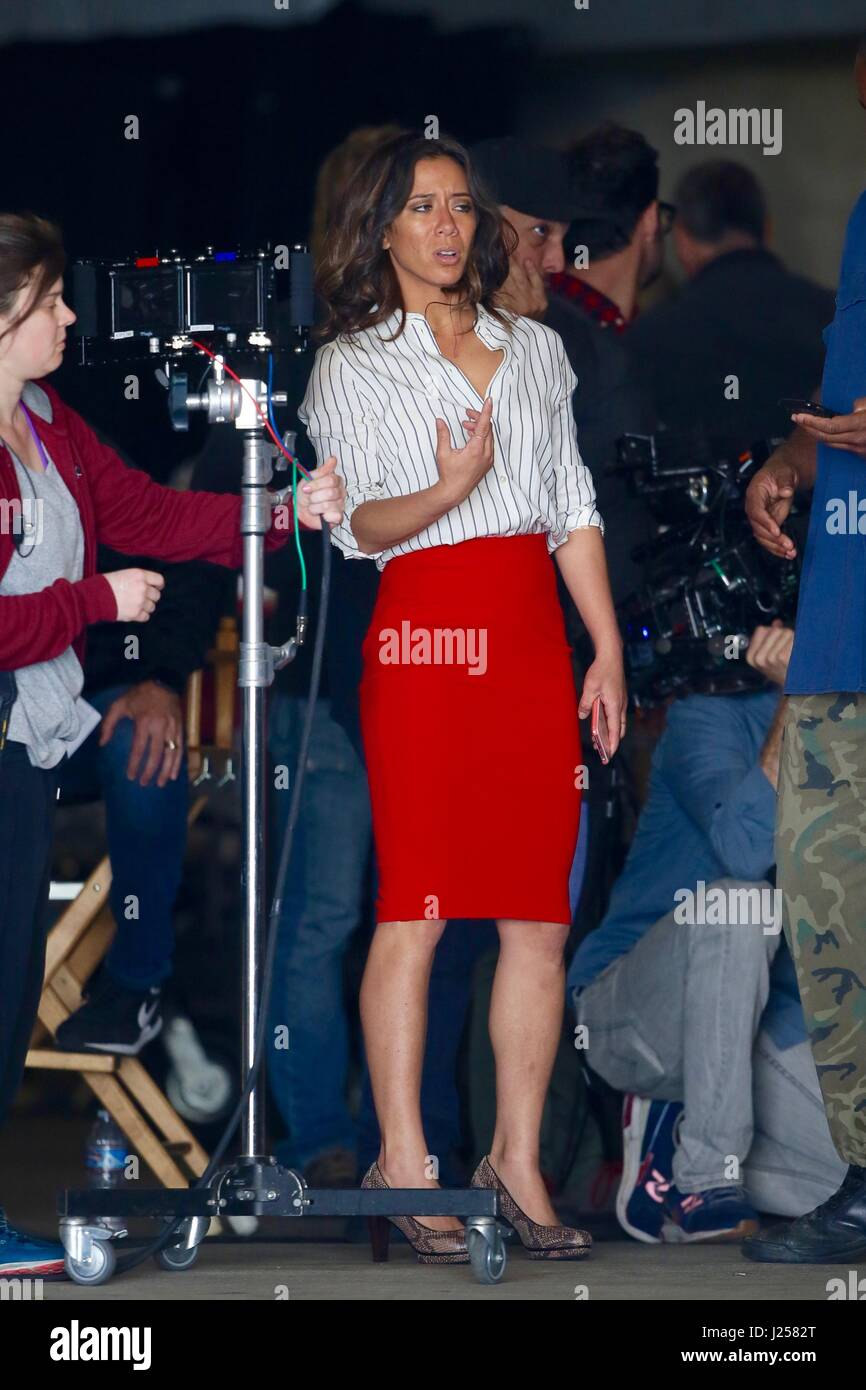 Eva Longoria seen shooting scenes on set of Fox's new television show