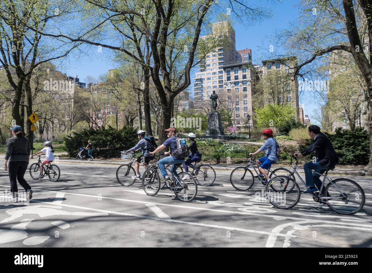 riding bikes in central park
