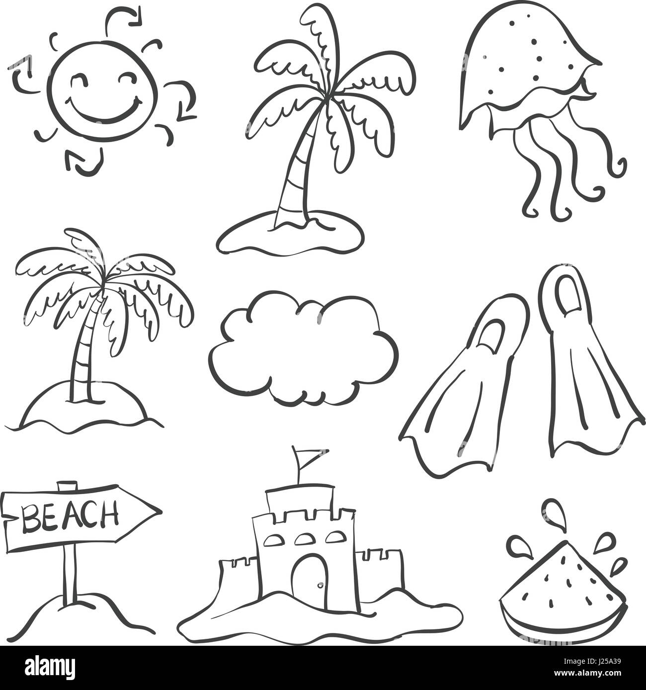 Drawing of a sunset
