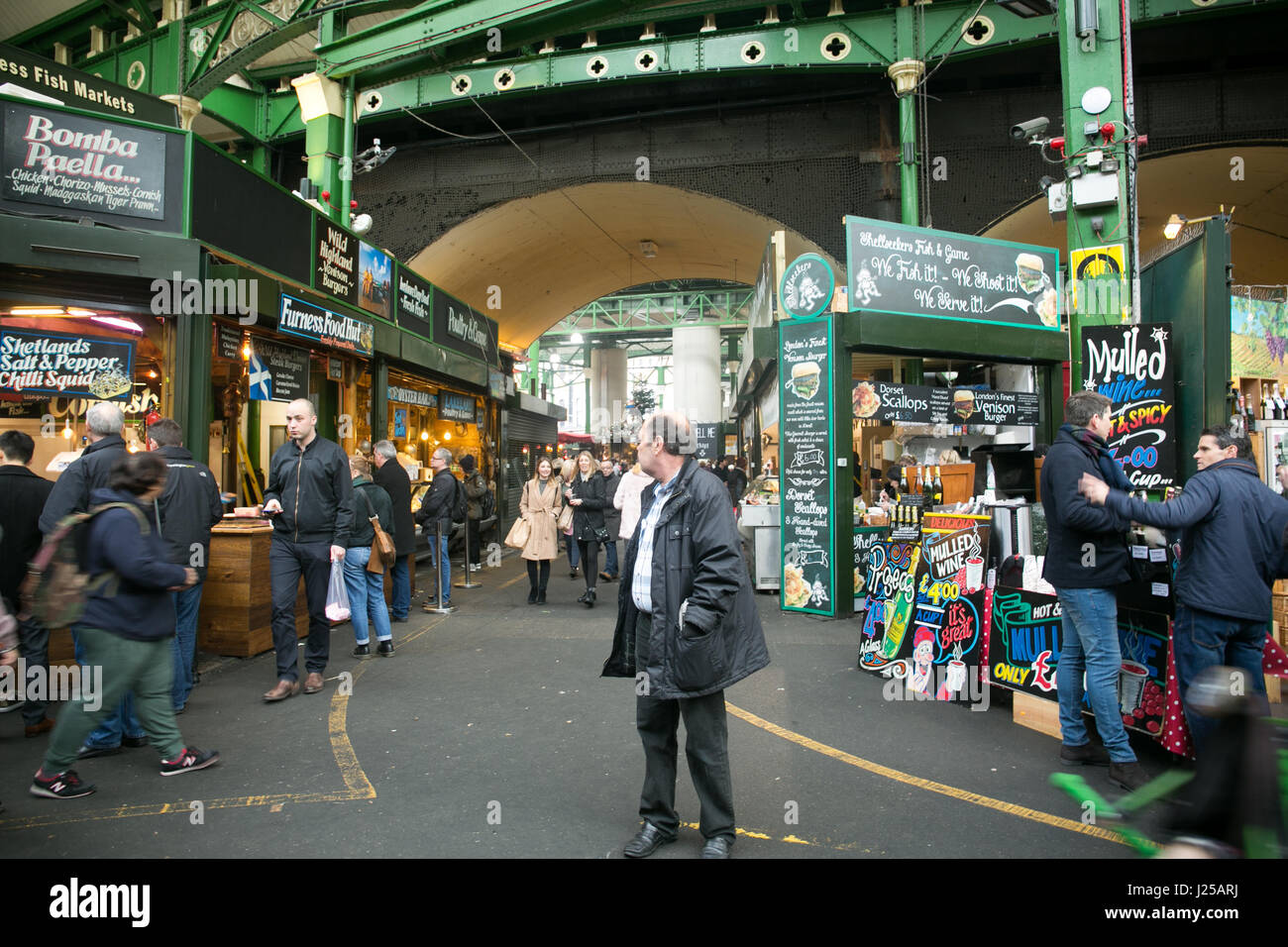 Colourful food market in london Stock Photo