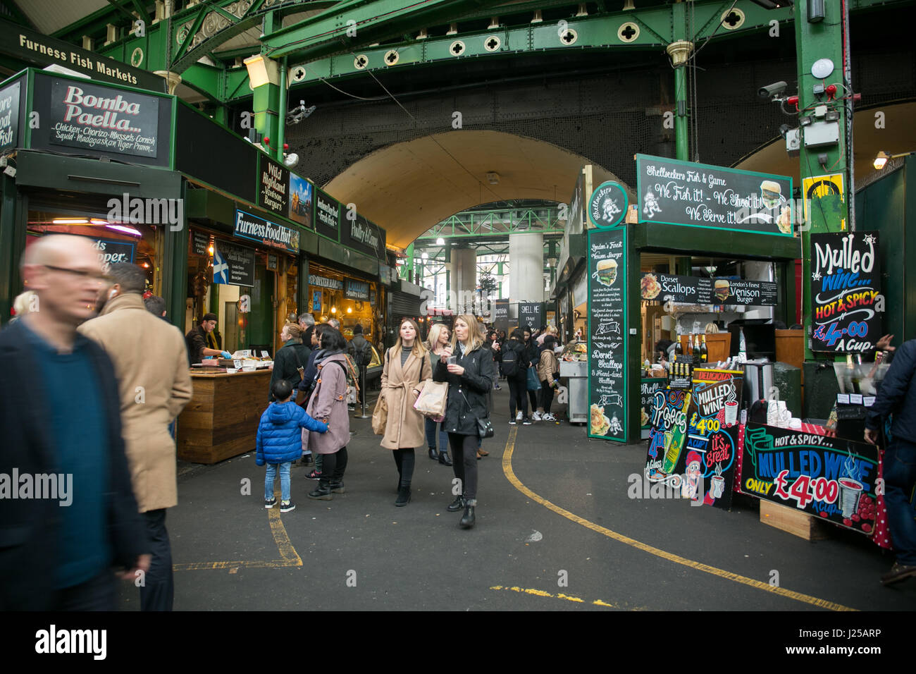 Colourful food market in london Stock Photo - Alamy