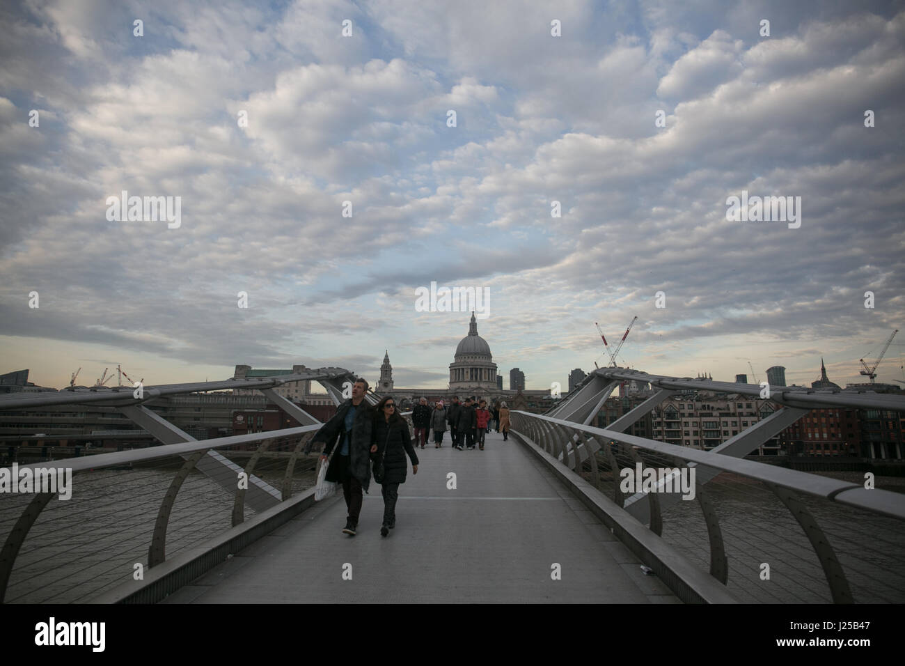 London millenium bridge Stock Photo