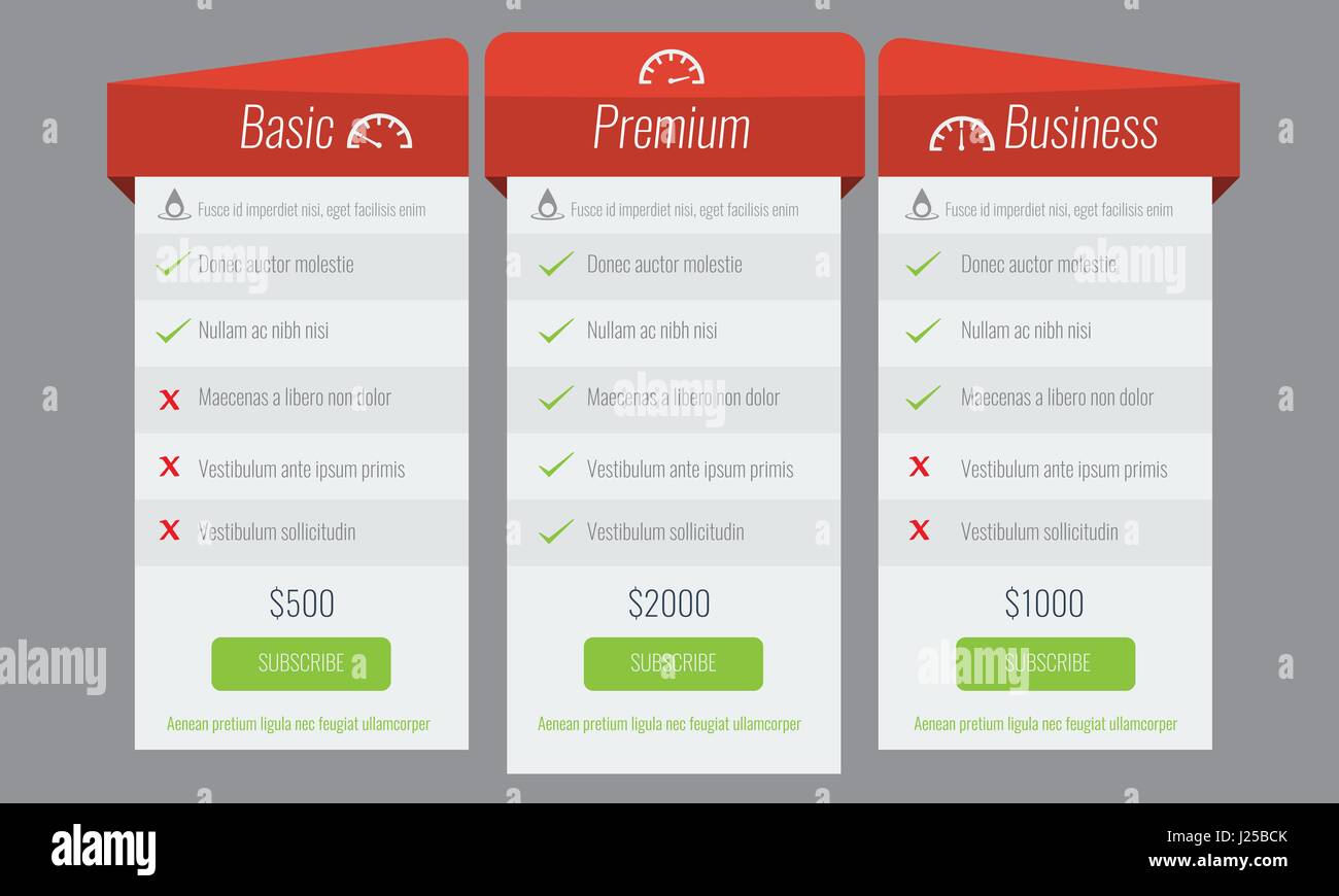 trendy price list and offer columns flat vector for your design