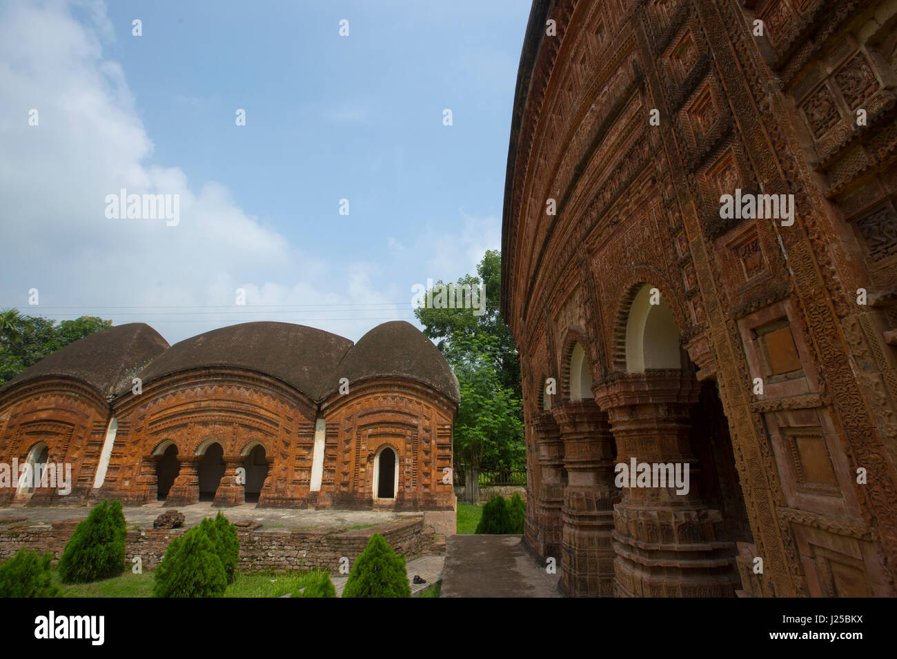 The Bara Anhik Temple at Puthia in Rajshahi, Bangladesh. Stock Photo