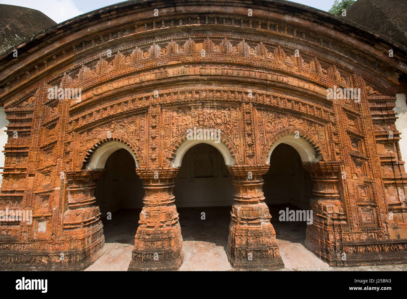 The Bara Anhik Temple at Puthia in Rajshahi, Bangladesh. Stock Photo