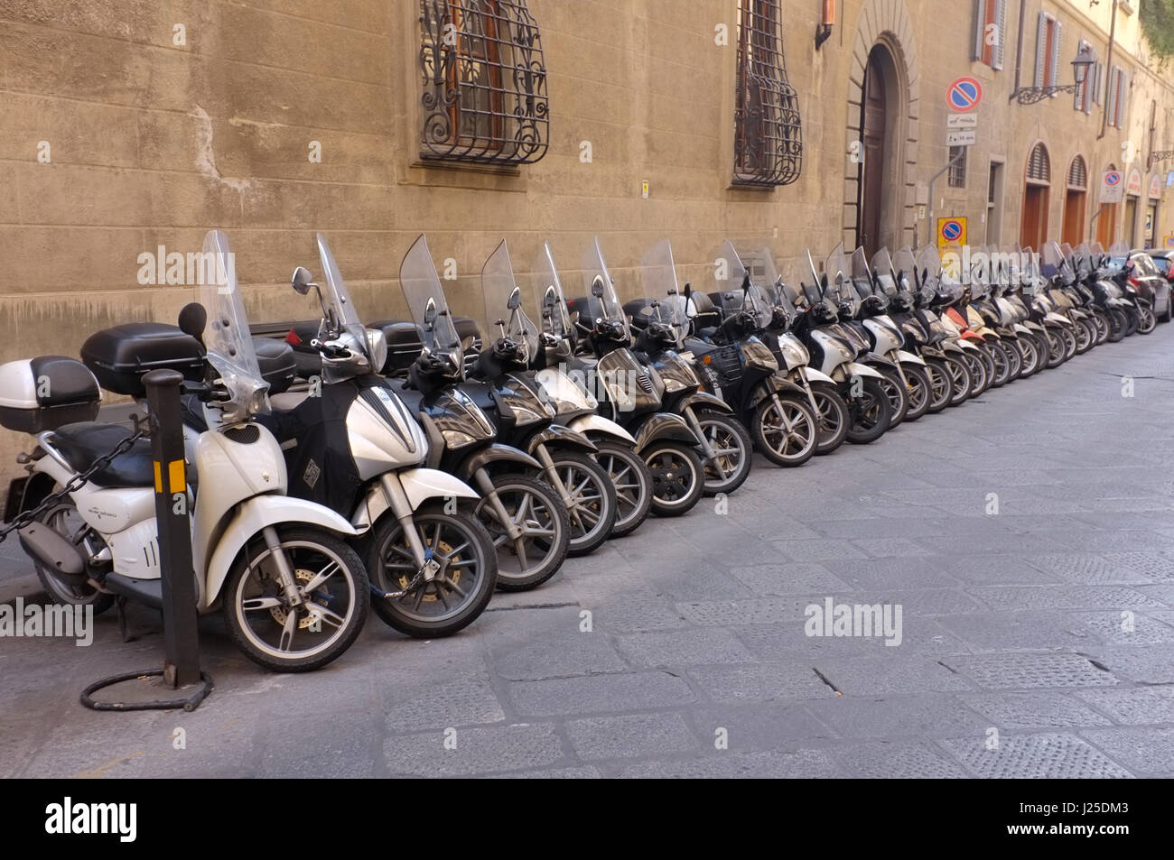 Scooters in Florence Stock Photo