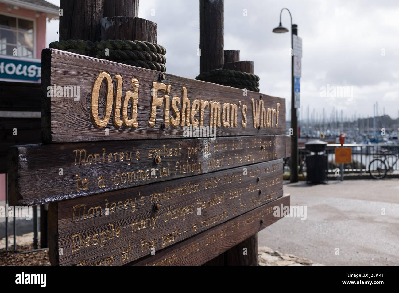 Old Fisherman's Wharf, Monterey, California Stock Photo