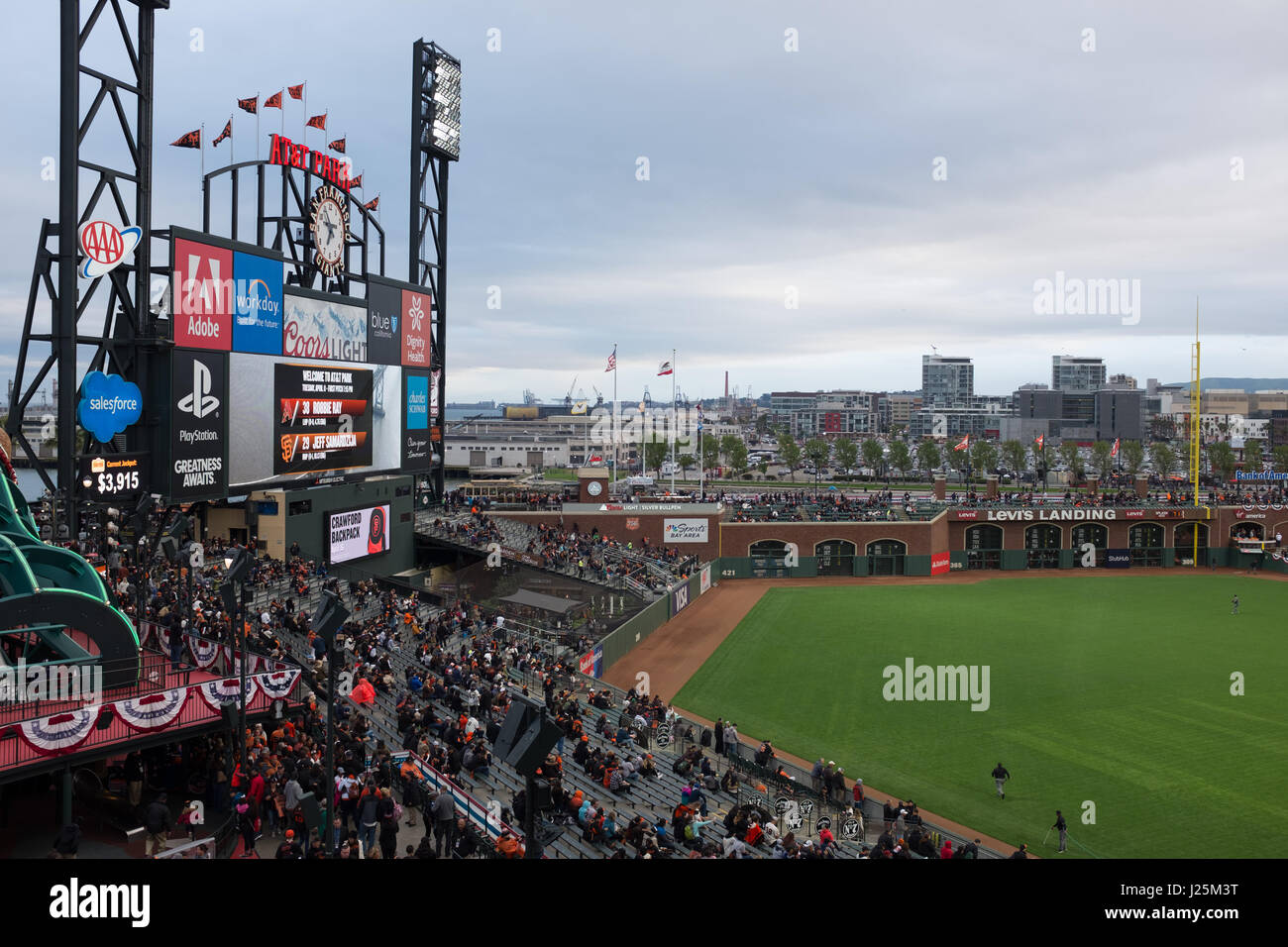 Baseball Att Park Stadium Of San Francisco Stock Photo - Download Image Now  - San Francisco Giants, Baseball - Sport, Stadium - iStock