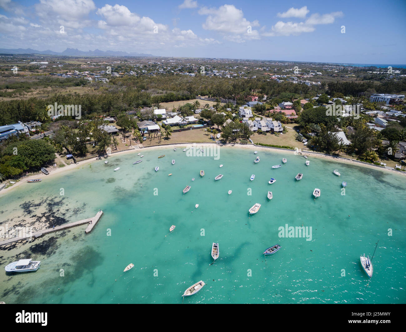 Aerial View Pointe aux Roches, Mauritius Stock Photo Alamy