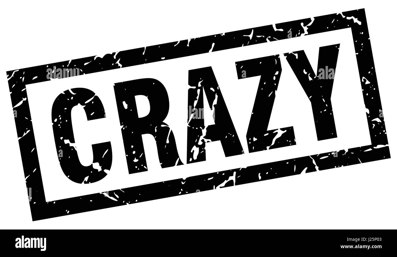 square grunge black crazy stamp Stock Vector Image & Art - Alamy