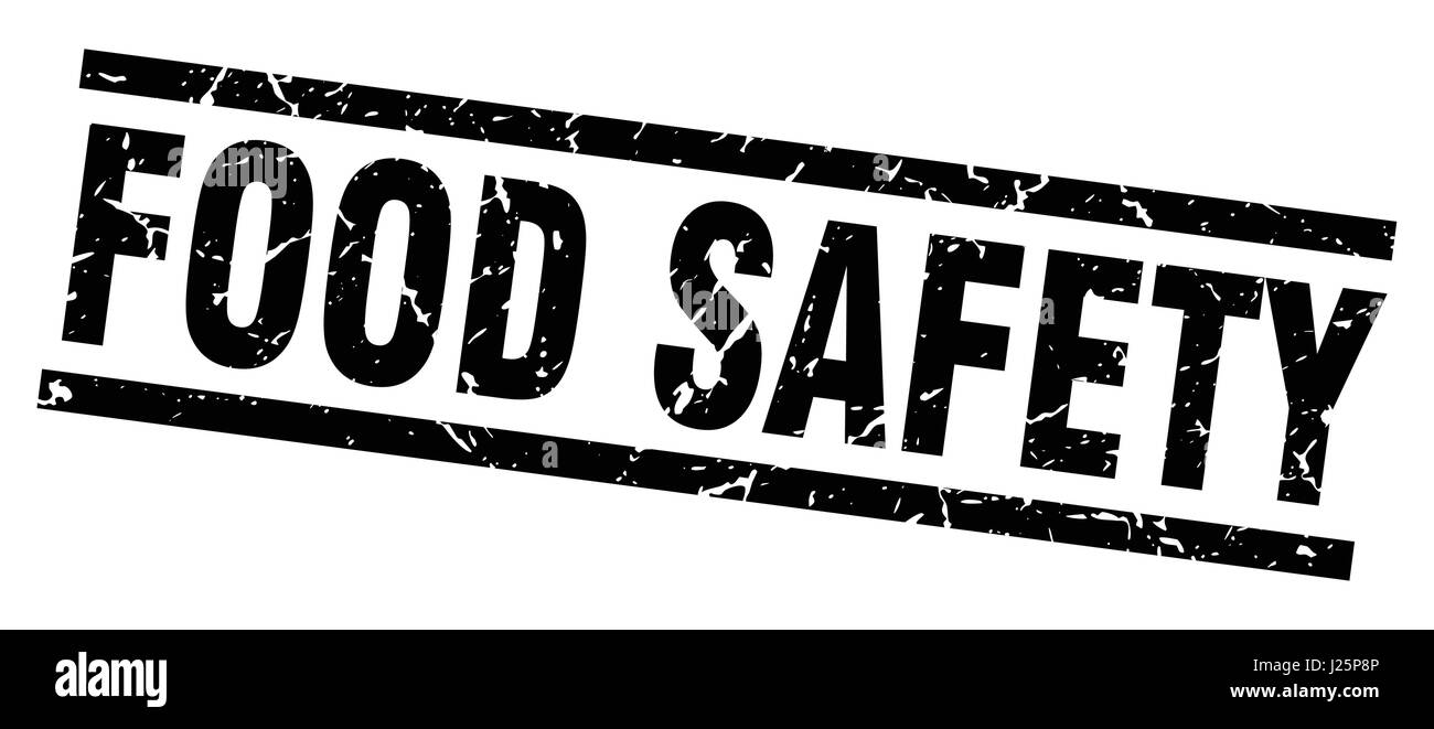 square grunge black food safety stamp Stock Vector Image & Art - Alamy