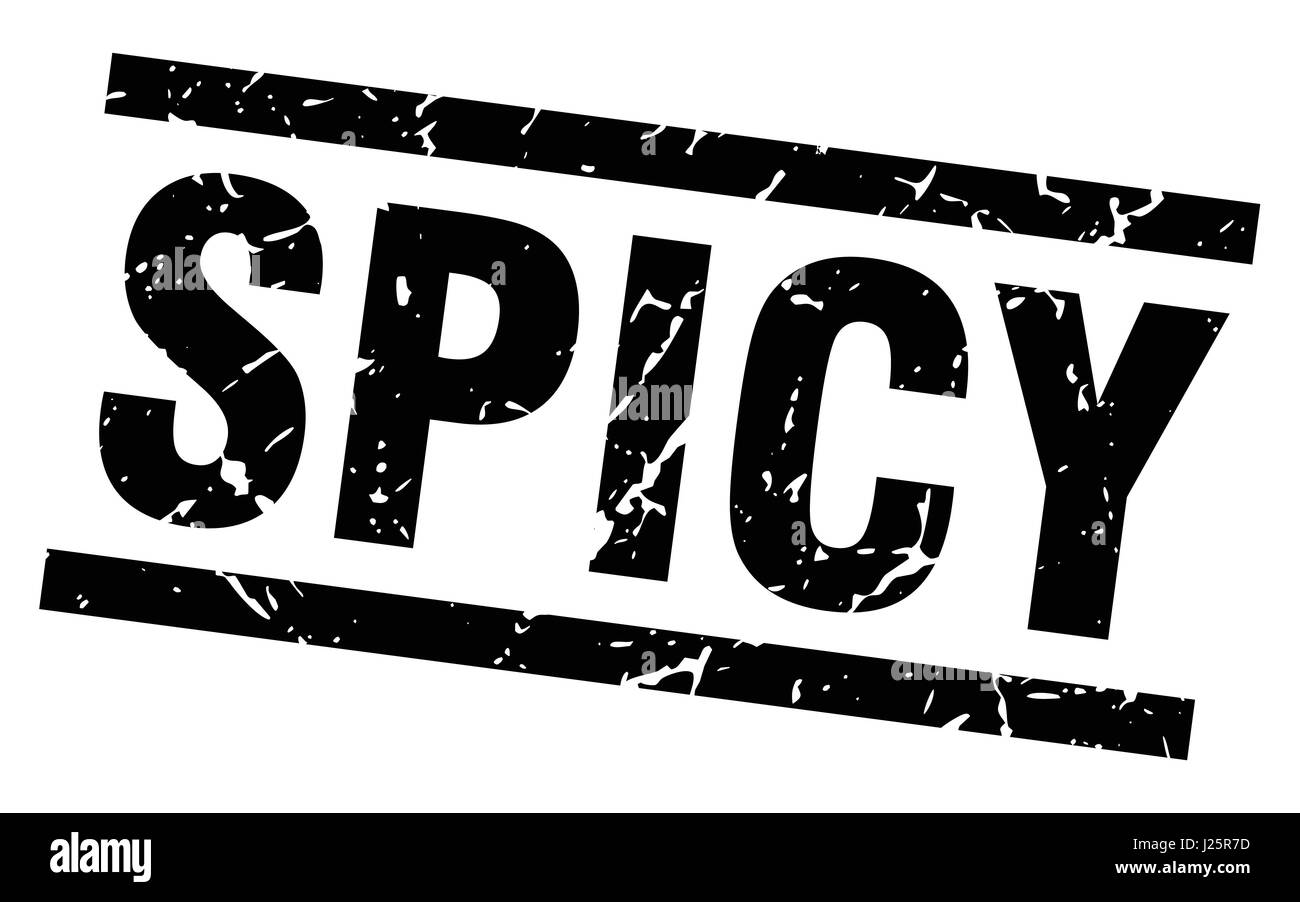 square grunge black spicy stamp Stock Vector Image & Art - Alamy