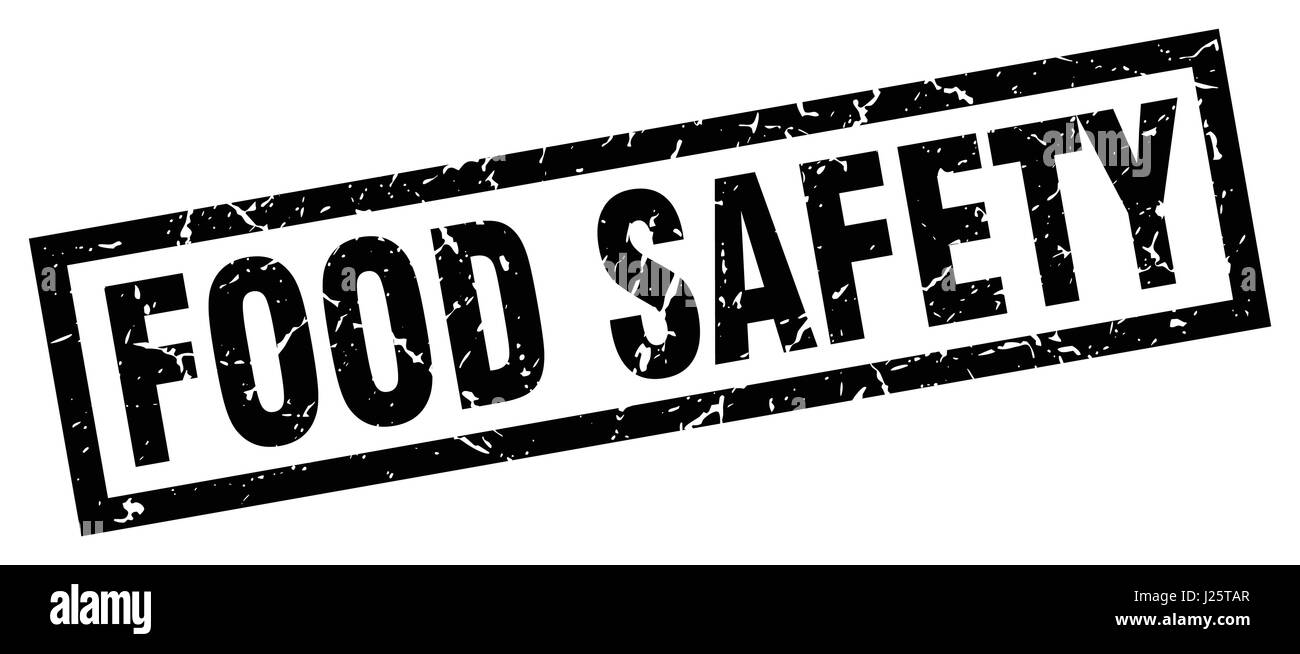 square grunge black food safety stamp Stock Vector Image & Art - Alamy