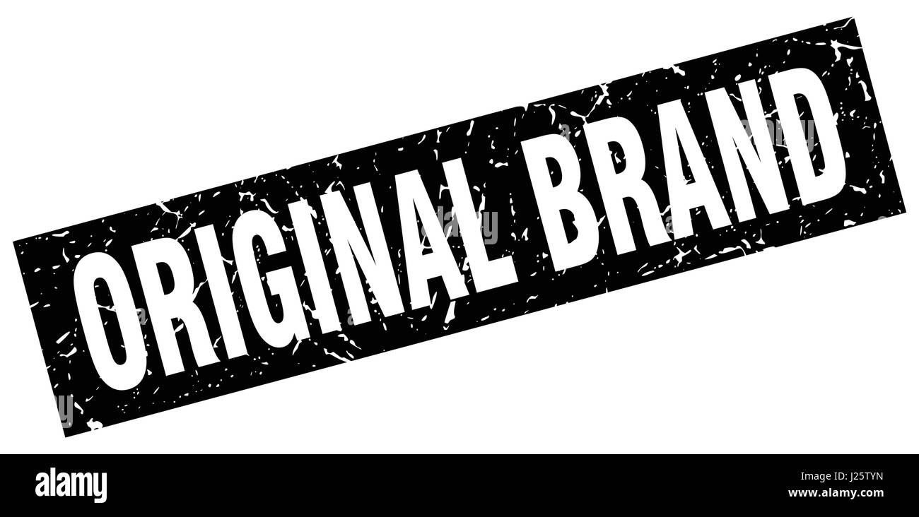 square grunge black original brand stamp Stock Vector Image & Art - Alamy