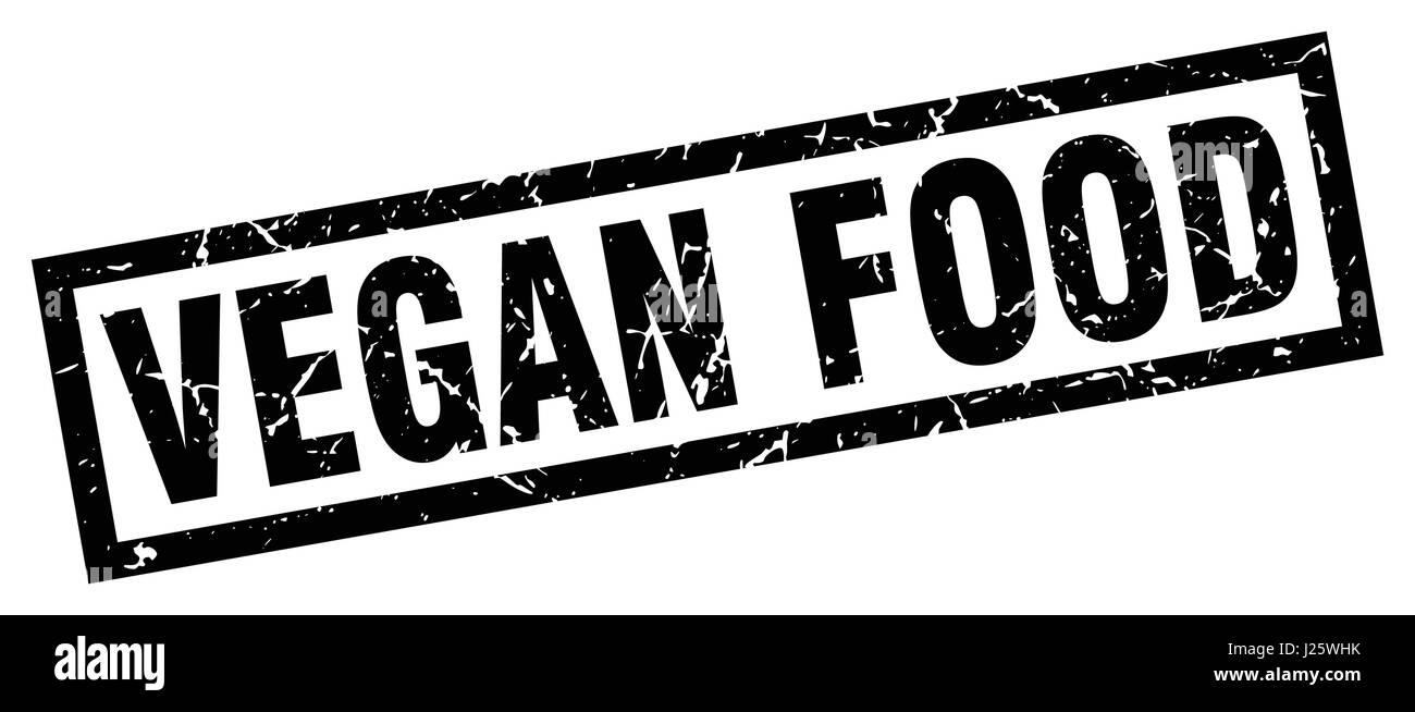 square grunge black vegan food stamp Stock Vector Image & Art - Alamy