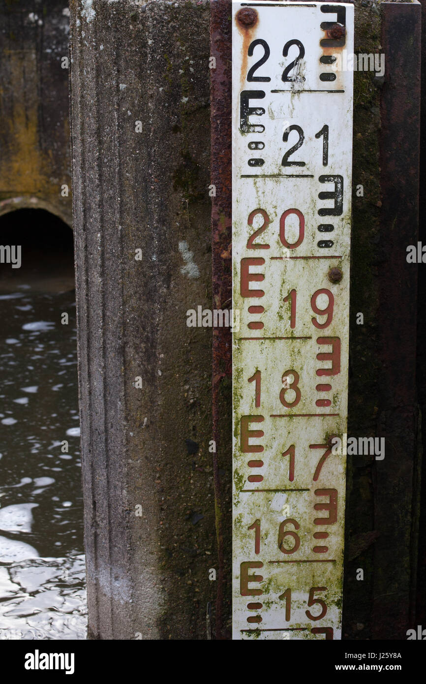 Old water scale - vintage measurement Stock Photo