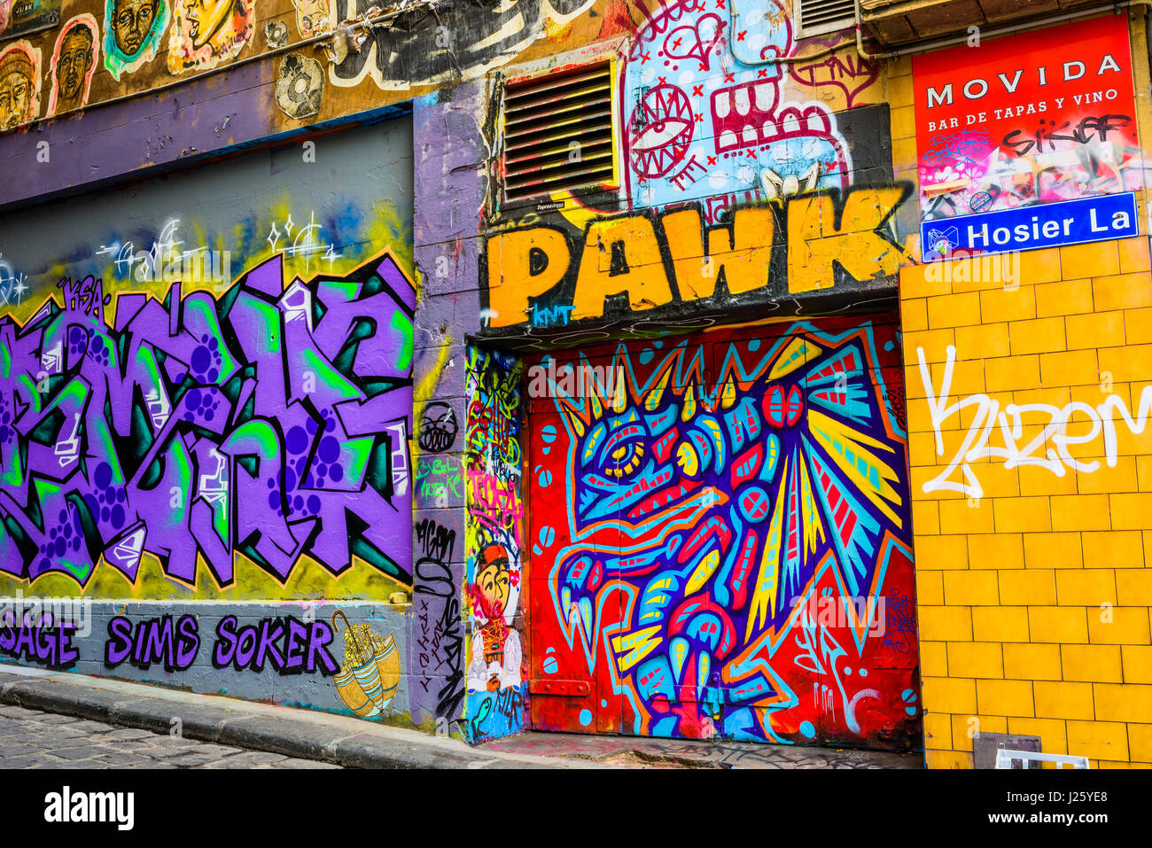 Melbourne street art Stock Photo Alamy
