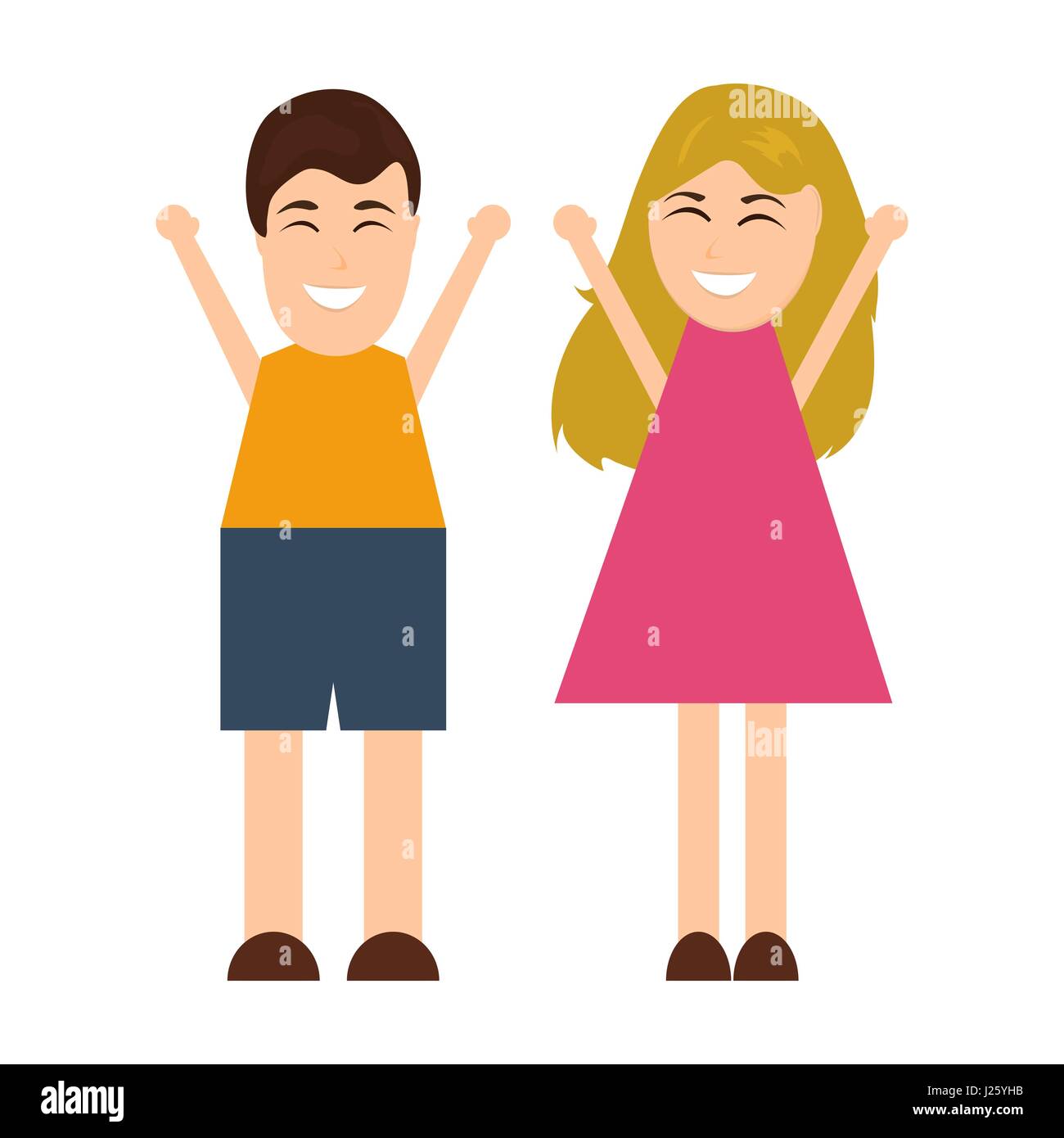 Boy with his family Stock Vector Images - Alamy
