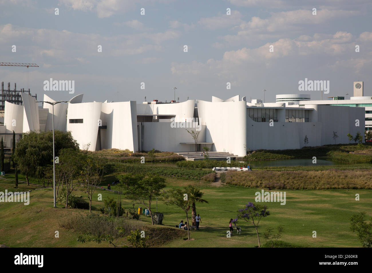 The International Museum of the Baroque (Museo Internacional del Barroco in Spanish) in Puebla, Mexico on April 22, 2017. The Museum is dedicated to b Stock Photo