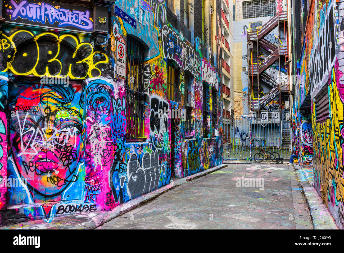 Melbourne street art Stock Photo Alamy