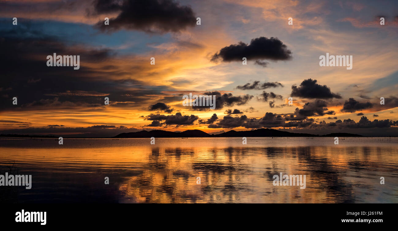 Panorama sunset on beautiful hi-res stock photography and images - Alamy