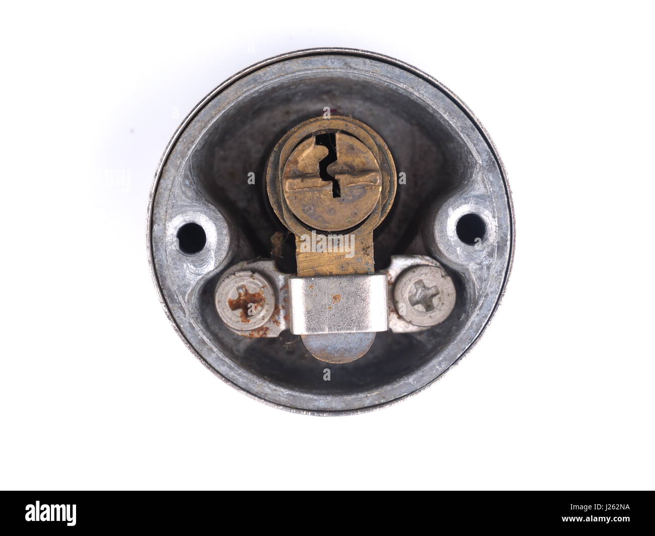 Lock on a white background Stock Photo - Alamy