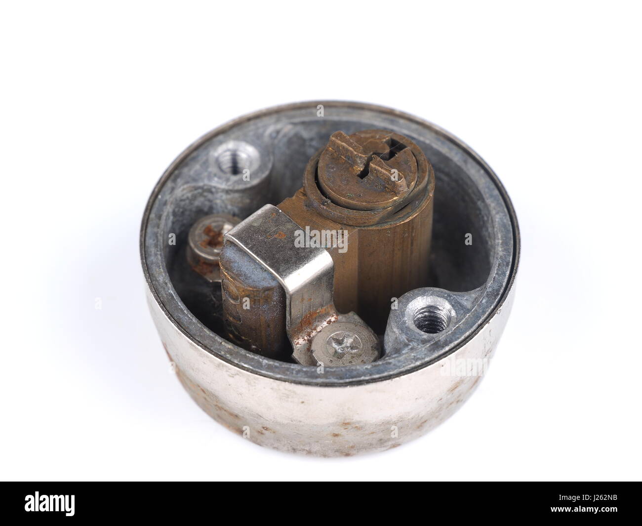 Lock on a white background Stock Photo - Alamy