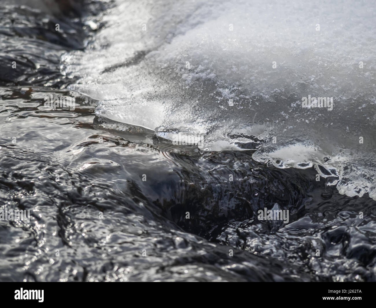 River Pool Ice Ice on the river Stock Photo - Alamy