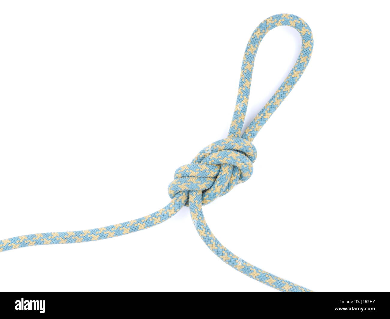 rope knot on a white background Stock Photo - Alamy
