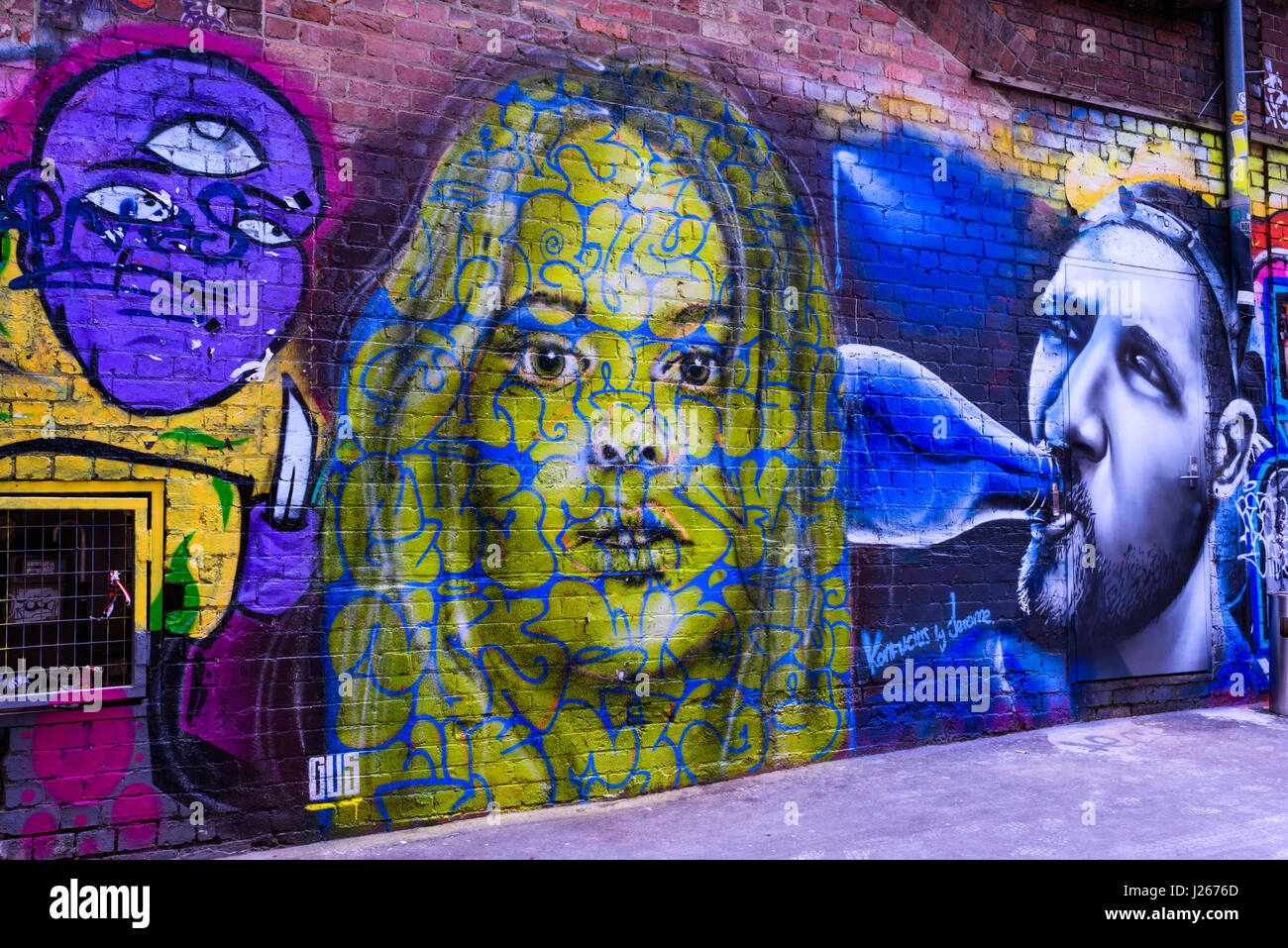 Melbourne street art Stock Photo Alamy