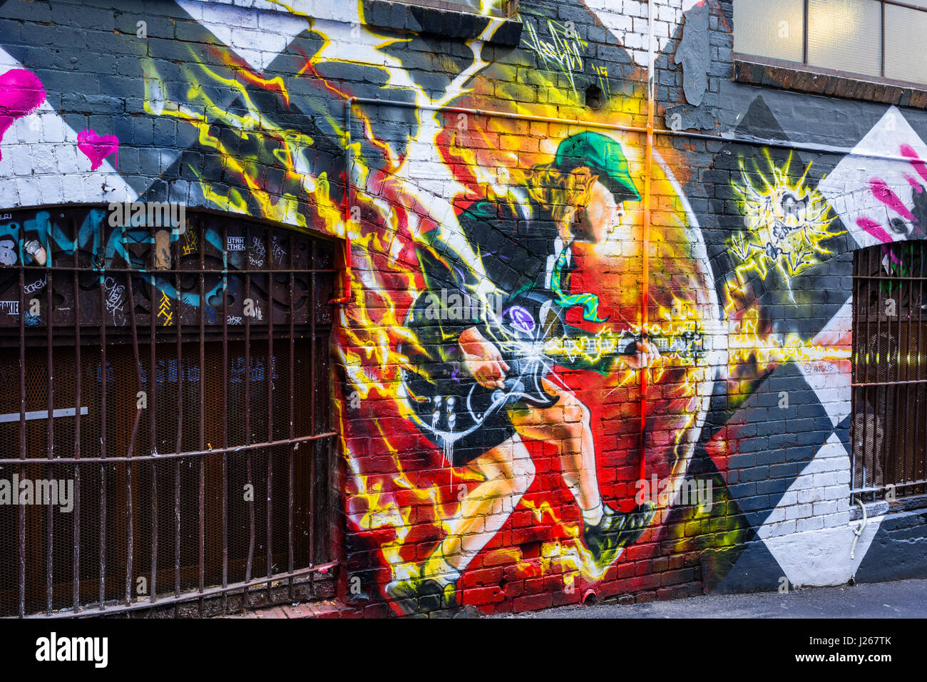 Melbourne street art Stock Photo