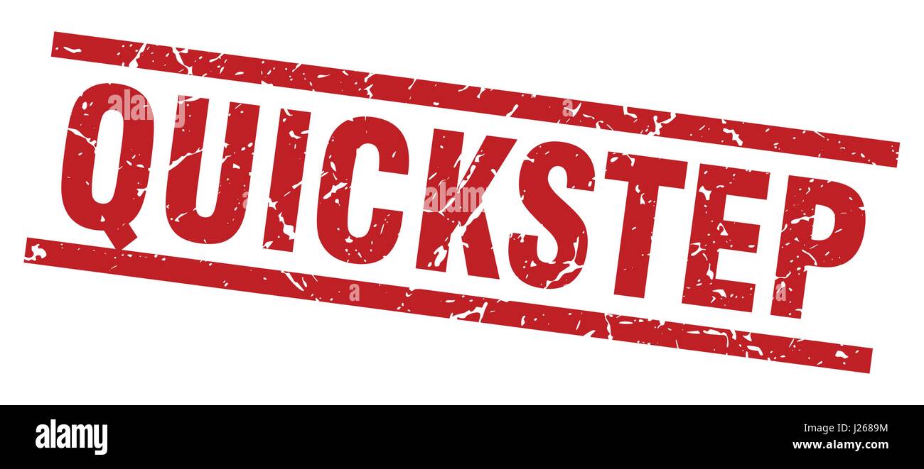 square grunge red quickstep stamp Stock Vector Image & Art - Alamy