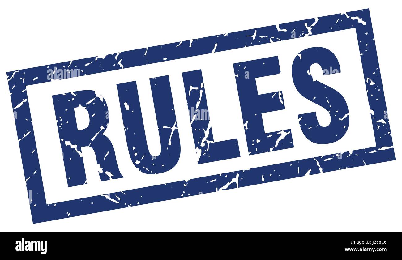 square grunge blue rules stamp Stock Vector Image & Art - Alamy