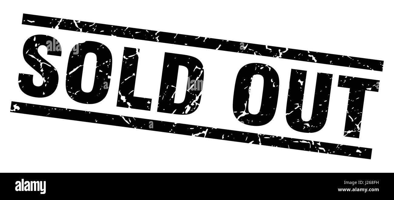 Vintage sold out sign Black and White Stock Photos & Images - Alamy